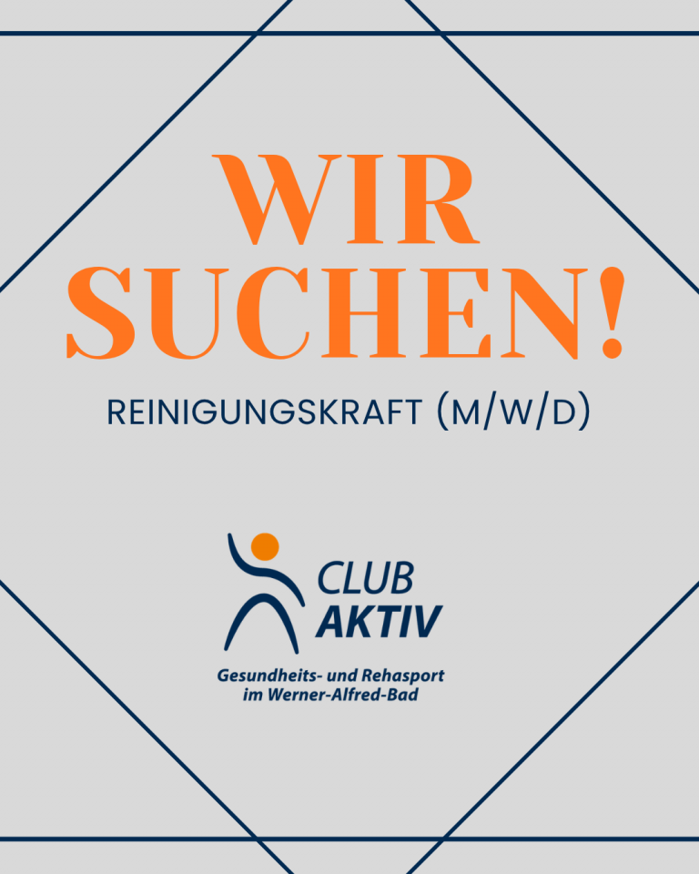 Suche Reinigungskraft!